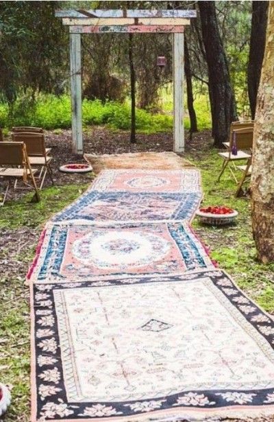 Decoración ceremonia boda boho
